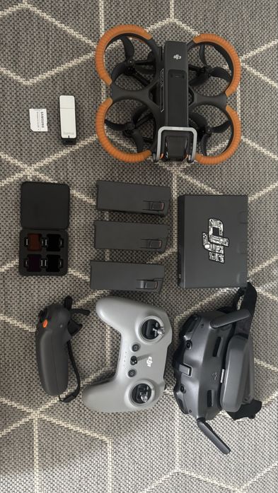 DJI Avata 2 Fly More Combo | 3 Baterii | Goggles Integra | Motion 2| FPV Controller 3 | Fără Crash-uri |