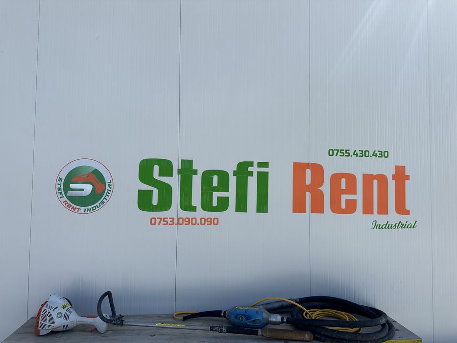 Închiriez vibratoar beton profesional Electric și motor termic