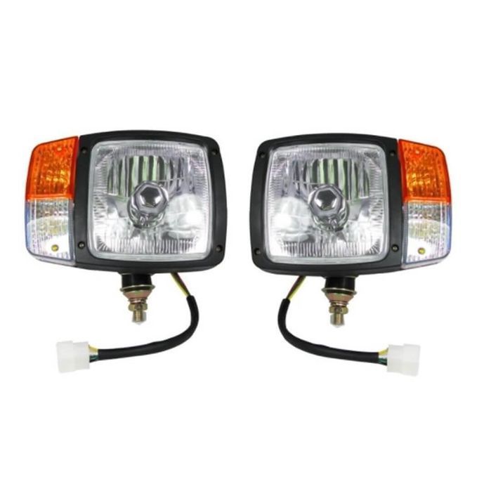 Комплект фарове с кабел, фар с мигач, габарит за трактор , багер и др