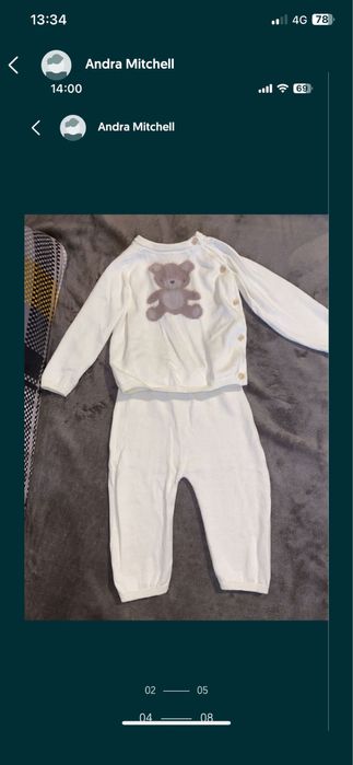 Rochie noua bebe 80 si compleuri H&M 74
