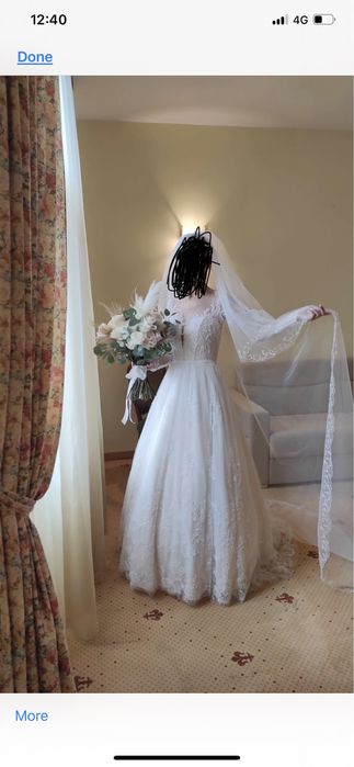 Rochie mireasa dantela