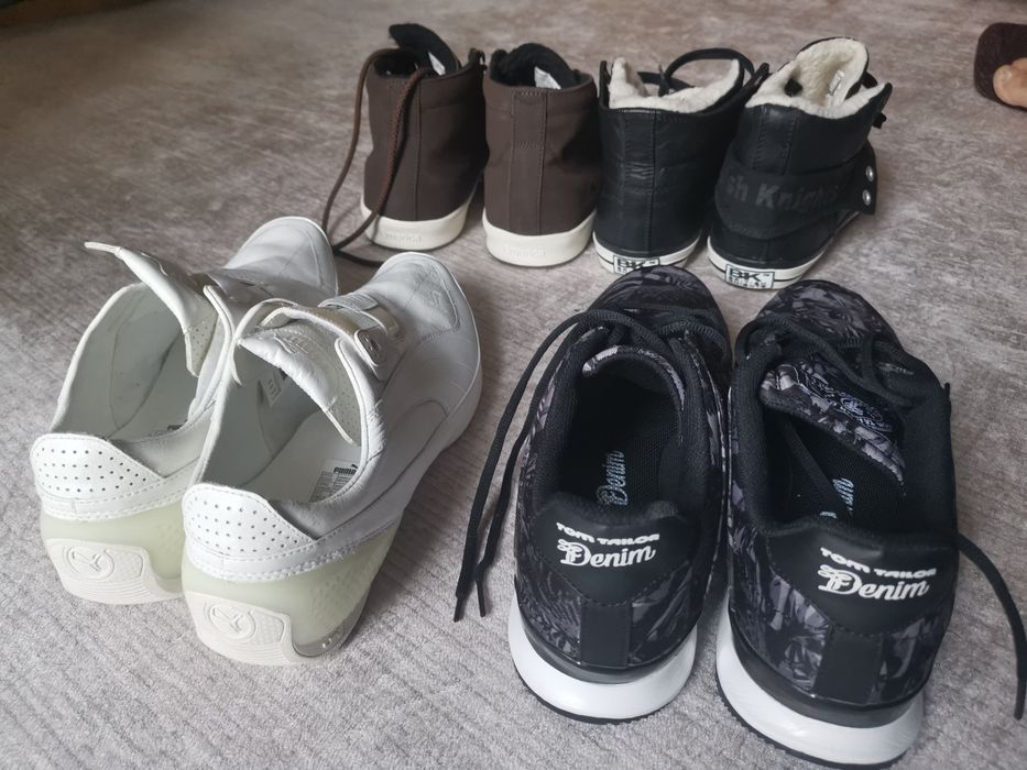 Маратонки нови, номер 45 29,5 см BK, Puma, Emerica, Tom, Tailor Denim