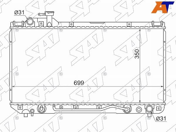 Радиатор Toyota Rav 4