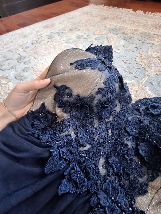Rochie de seara albastra cu paiete