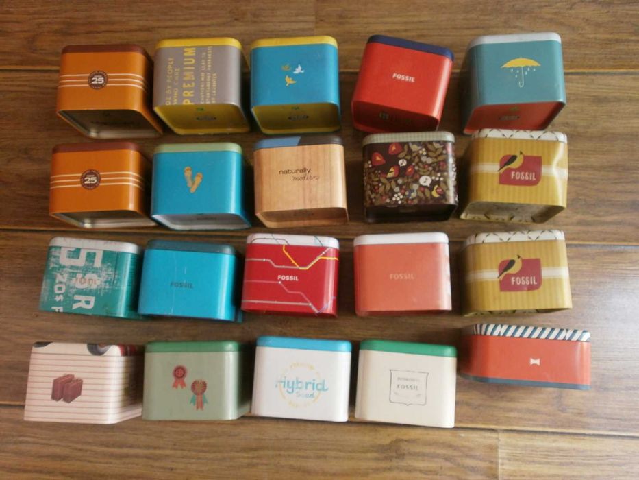 Метални Кутии от Часовници Fossil USA  с Vintage Визии