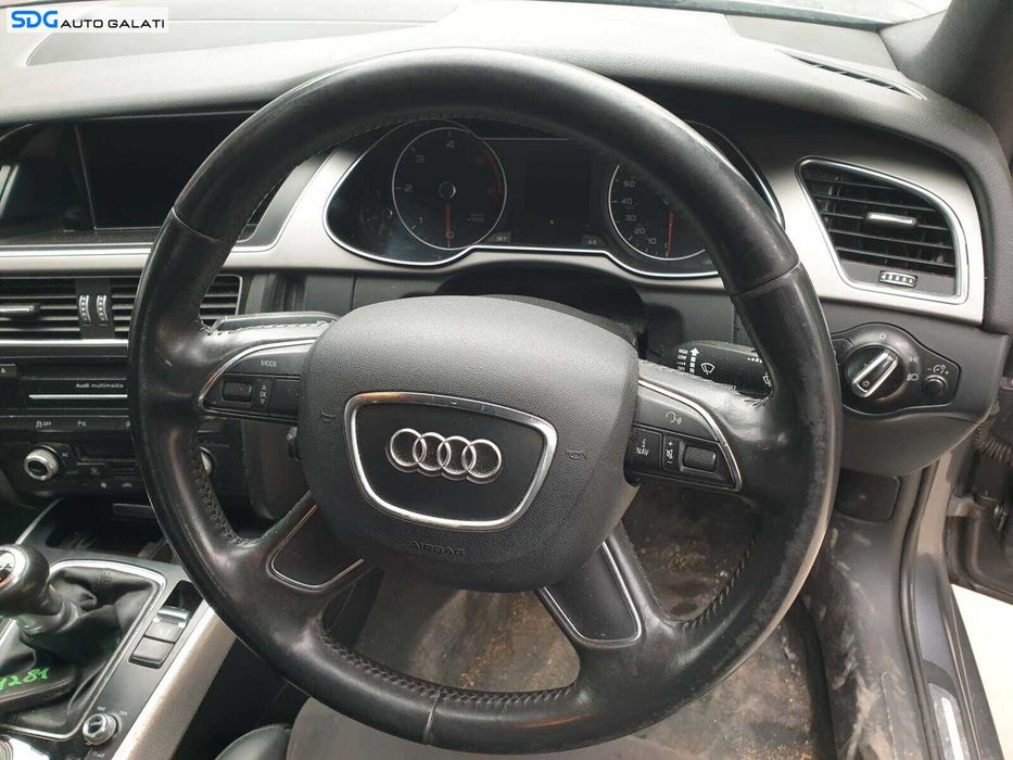 Volan Piele 4 Spite cu Comenzi FARA Airbag Audi A4 B8 B8.5 FL Facelift 2012 - 2015 [Q2447]