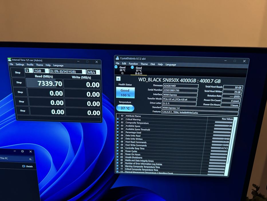 SSD WD Black SN850X 4TB PCI Express 4.0 x4 M.2