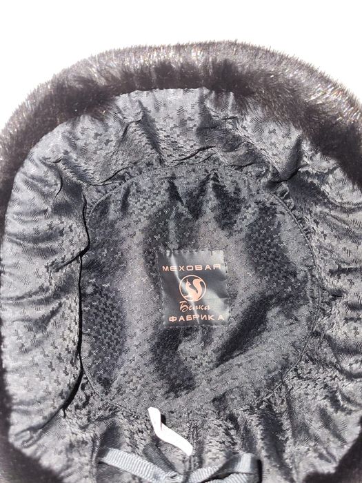 Мужская норковая ушанка, зимнная шапка