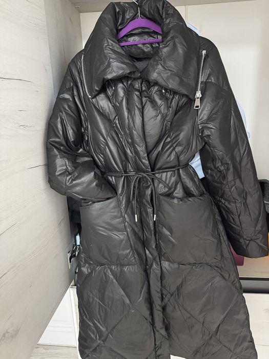 Стеганный пуховик демисезон