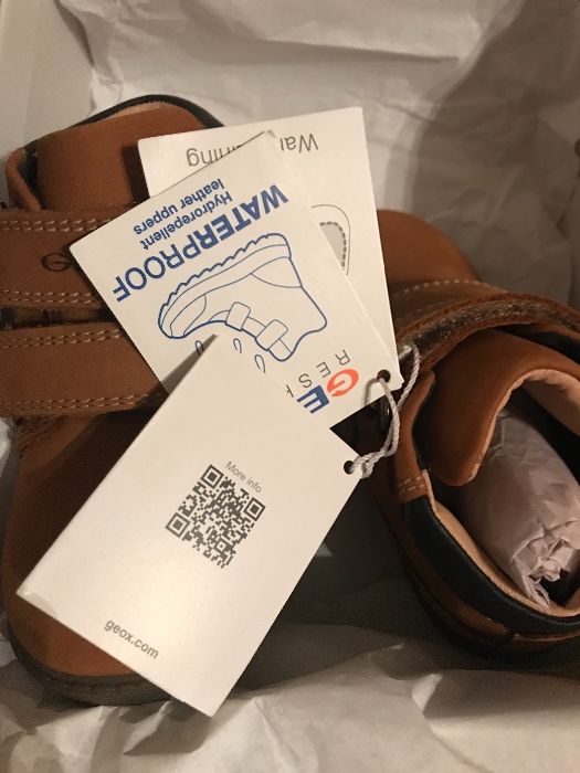 детски ботушки Geox 21 номер водоустойчиви ест.кожа