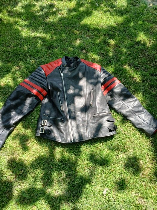 Geaca moto piele retro