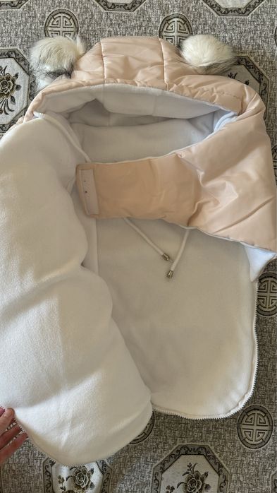 Зимний конверт для новорожденного