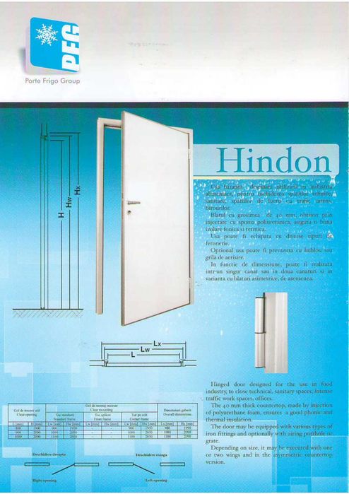 Usa frigorifica refrigerare/congelare - batanta/culisanta/flip flap