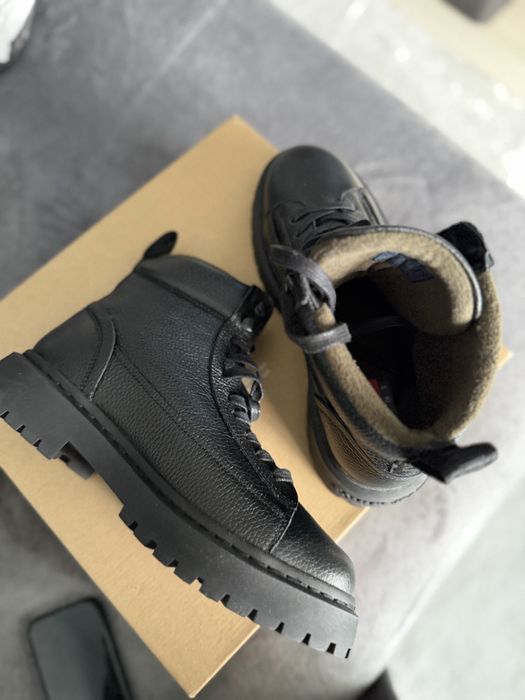 Tommy Jeans LaceUp bocanci/ghete  din piele neagra marime  40 noi