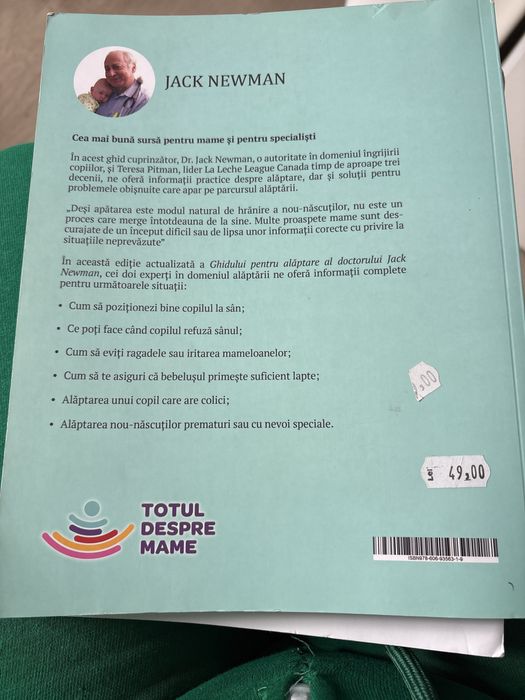 Vand cartea Ghidul pt alaptare al doctorului