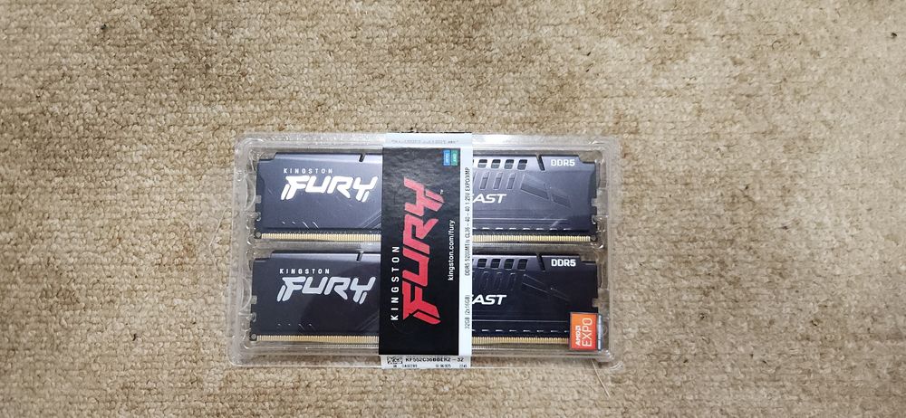 Рам памет kingston fury beast ddr5 2x 16gb 5200mt/s cl36