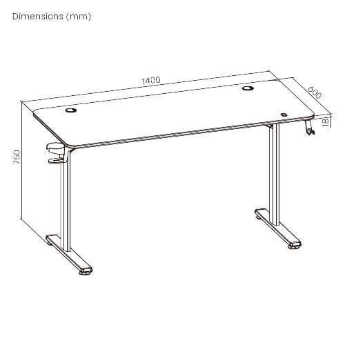 Компьютерный игровой стол Brateck GMD08-4