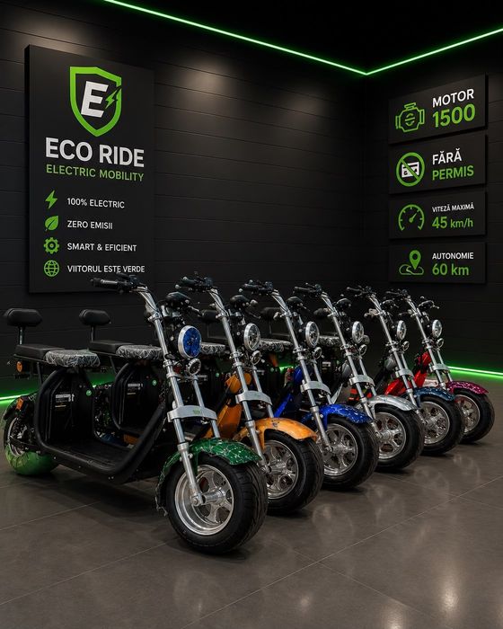 Scuter electric/Scooter Harley red flame