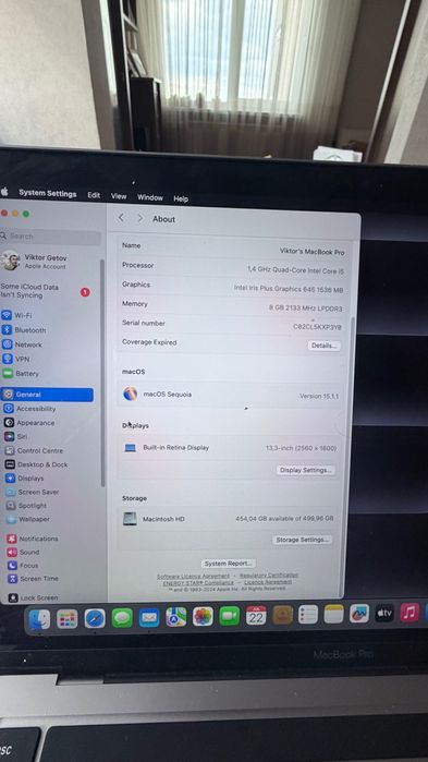 MacBook Pro 13” 2020 (A2289) – 8GB RAM / 512GB SSD – Space Gray