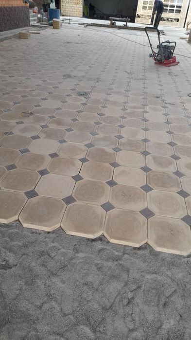 Укладка брусчатки