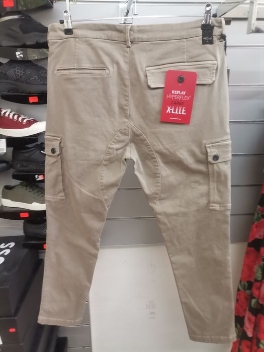 Оригинален панталон Replay Jaan cargo W36 нов мъжки карго долнище