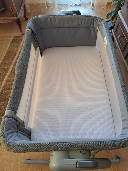 Бебешка кошара с падаща страна Chicco - Next 2 Me Magic Evo, Dark Grey