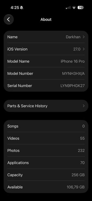 Iphone 16 pro 256 черная