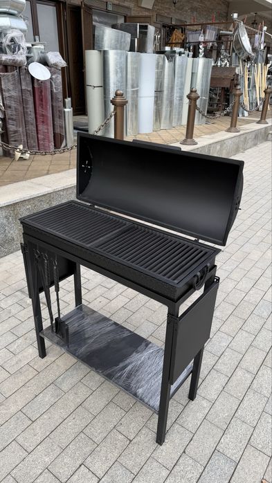 Мангал три в одном С чугунный Решетками