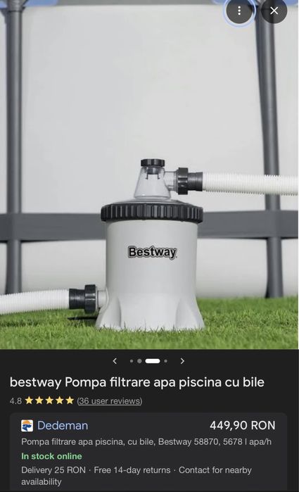 Vând piscină cadru metalic