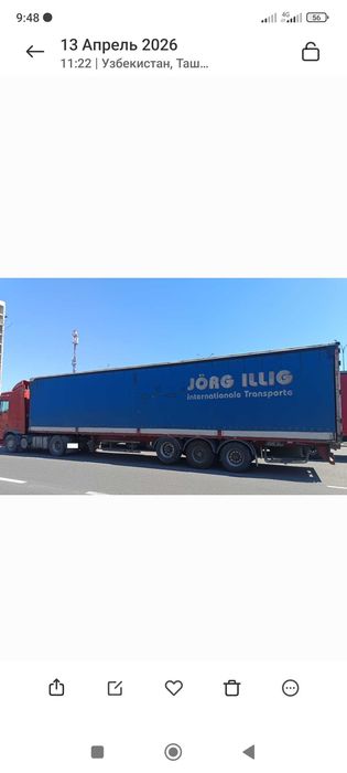 Даф евро 2. 2000г. Прицеп FRUEHAUF 2002г. Цена 22000$
