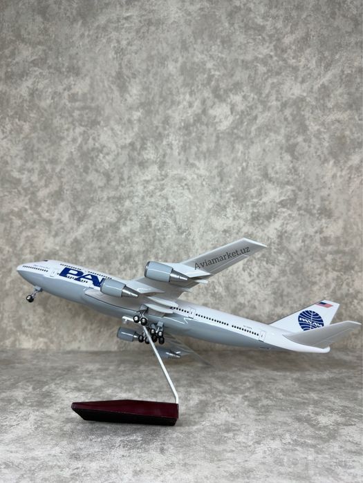 Самолет модель (BOEING-747-PAN AM) с Led подсветкой отличный подарок