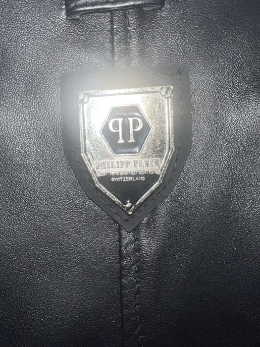 Яке от естествена кожа Philipp Plein