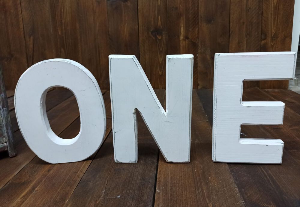 Litere lemn - cifre studio foto recuzita newborn Smash the cake