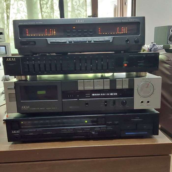 Din colecție proprie Akai, Receiver, Deck,Egalizator