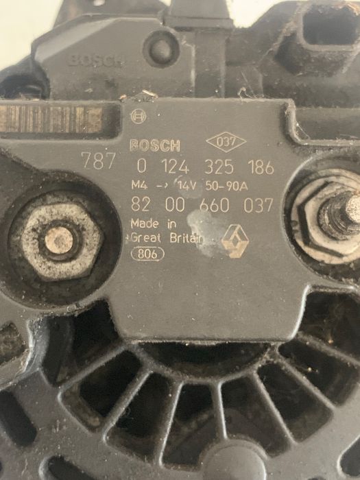 Alternator Renault Clio Iii Br0/1, Cr0/1 2005 - > 1.2 Oem 0124325186