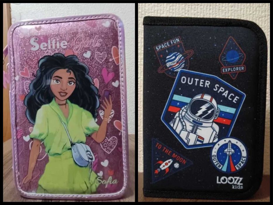 Нови ученически несесер Selfie girls и Косммическо пространство.,тефтери и др.
