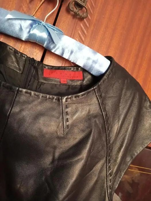 Платье кожаное германия