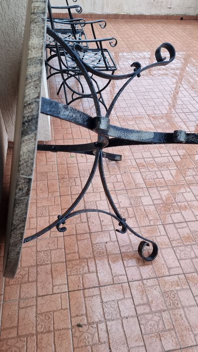 Стол ковано желязо