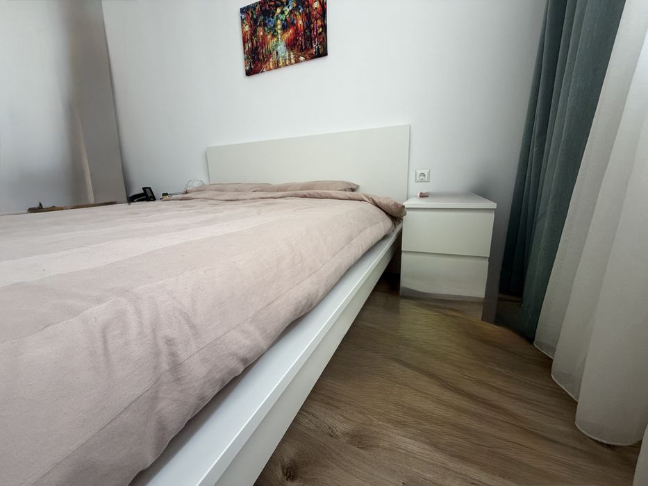 Pat IKEA MALM + 2 noptiere MALM