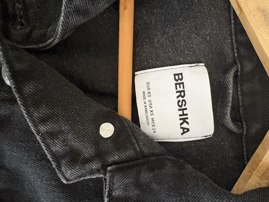 Дънково яке Bershka черно XS