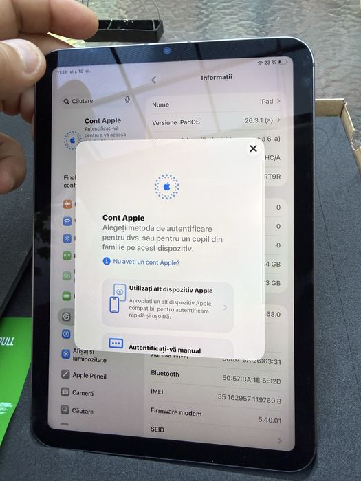 iPad Mini 6 64GB, Cellular, Space Gray – stare foarte buna