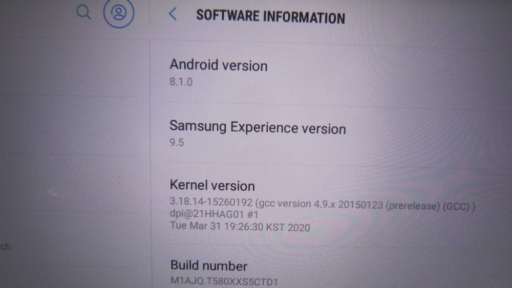 Tableta SAMSUNG SM-T580, 10", android 8.1