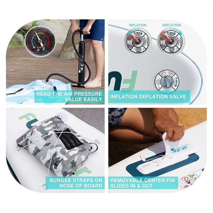 Надуваем падълборд FunWater TIKI Paddle Board SUP Оригинални НОВИ