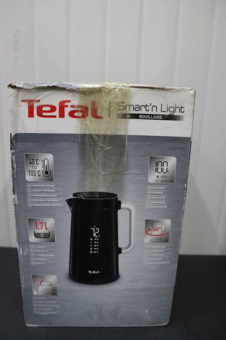 TEFAL Smart'N Light, Електрическа Кана KO851830, 1.7л., Черна