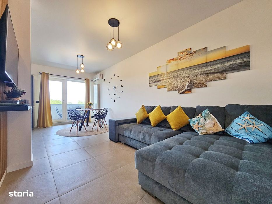 Apartament cu vedere la mare in complex cu piscina privata si sala de
