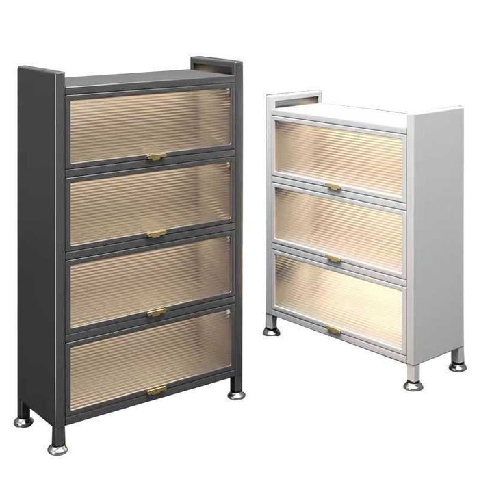 Книжный шкаф с откидной дверцей — прочный, пылезащитный