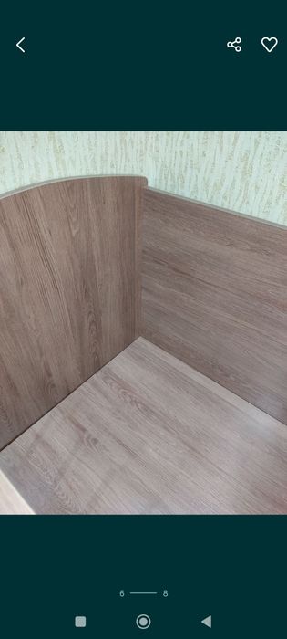 Детская кроватка абсолютно новая.