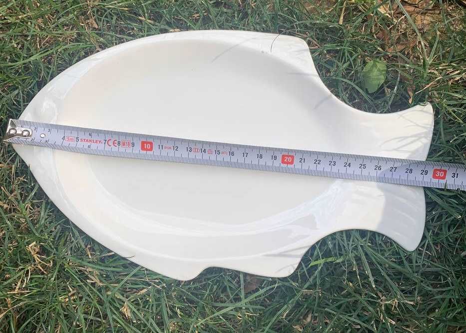 Белая тарелка "Рыба"