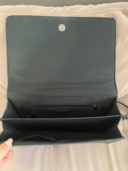 Чанта Зара кожа и метал