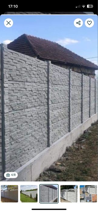 Gard beton prefabricat